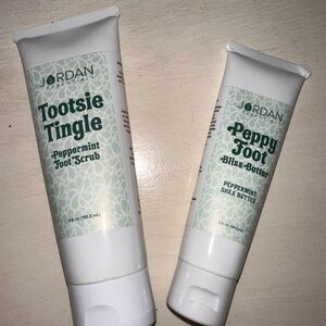 Jordan Essentials Peppermint Shea Butter Foot Cream & Peppermint Foot Scrub